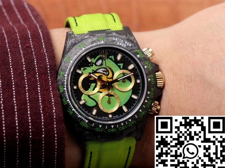 Cosmos Exploded Dragon Chronograph Edition Dial Rolex Daytona Green Carbon Fiber 0404